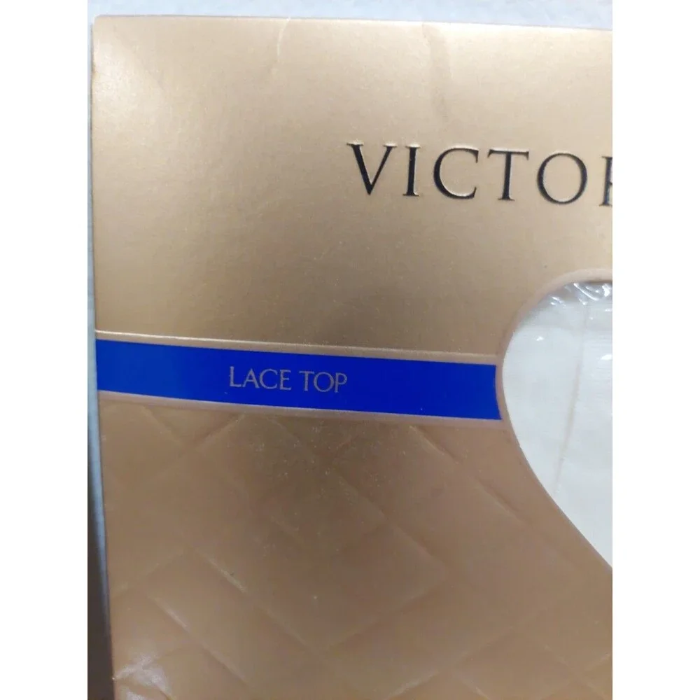 Two Pairs Victoria's Secret Lace Top Thigh Highs Small Mid And Cream